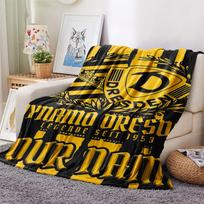 1 vnt. individualus vardas SG Dynamo Dresden raštuotas flanelinis pledas, tinkamas visiems sezonams, namų dekoravimui, šilumai ir komfortui, dovanoms, šventinei dovanai_xia 80cm x 120cm yellow
