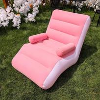 Sulankstoma tinginio sofa, pripučiamas gultas, sustiprintas, patvarus, kompaktiškai sulankstomas, žaidimų gultas, oro suoliukas poilsiui, lovai, miegui pink