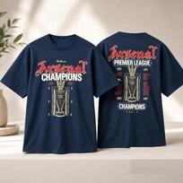 Arsenal Premier League Champions 2026 T-Shirt Gifts For Fans All Size S-5XL M white