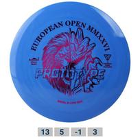 Diskgolfo diskas Distance Driver S-Line Swirl DD4 European Open 2026 Fundraiser mėlyna/ balta