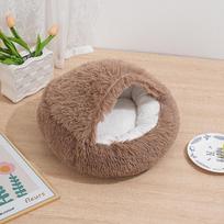 Jauki žieminė kriauklės formos guolis augintiniams - Pusiau uždaras katėms ir šunims Diameter 40cm (350g) gray