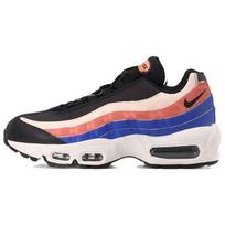Nike Air Max 95 Trend Sportiniai Suede Sintetinės Odos Žemi Bėgimo Batai Maratono Moteriški Sneakeriai Juodi Rožiniai CZ3951-001 35.5