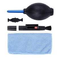 3 in 1 Suit Dust Cleaner Air Blower Wipes Clean Cloth kit for DSLR VCR Camera Camera Cleaning Lens Brush 1 gray