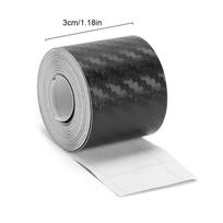 Carbon Fiber Tape Stickers on Car 3D Nano Black Car Door Edge Guards Side Waterproof Decorative Adhesive Protector Film Tape 1m black