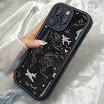 JT14 Amazing Travel map Realme 14 15 Huawei P40 Honor 70 90 Infinix Tecno itel Motorola Google All Model Angel eyes Soft TPU Phone Case Huawei Nova 3 juoda