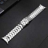 Luxury Metal Strap for Samsung Galaxy Watch Ultra 47mm Butterfly Clasp Business Watchband for SAMSUNG GALAXY ULTRA 47MM Bracelet For Galaxy Ultra 47 sidabras