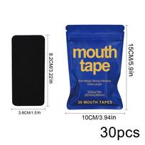 30pcs Gentle Self Adhesive Snoring Strips Stop Snoring Strips Mouth Tape For Nose Breathing For Mouth Instant Snoring Relief blue