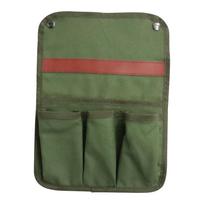 Camping Chair Armrest Storage Bag with Multi Pockets Water Bottle Holder Hanging for Bathing žalia