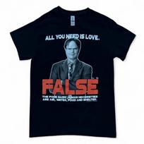 The Office Dwight Schrute Rainn Wilson Funny Quote Joke unisex T-Shirt Small S įvairiaspalvis