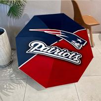 Patriots Team Spirit Umbrella - Automatic Open/Close, Compact 8-Rib Lightweight Umbrella Essential for outdoorPicnic Accessory Fan Gifts