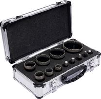 Deimantinių karūnų komplektas lagamine 6-68 mm KRAFT&DELE KD11227 (12 dalių)