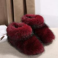 fashion New Woman Boots High Boots Over-the-knee Fur Snow Boots Women's Fashion Warm Wool-like Plus Velvet Padded Winter Platform Shoes 36