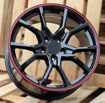 Ratlankis RACINGLINE B1418 R18x8 5x114.3 ET 45 CB 64.1 (Black Red Line) (690 kg)
