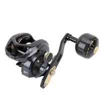 Bait Casting Reel 7.2:1 Gear Ratio 16KG Drag 12 Breaking Settings Long Distance Left Hand Baitcaster Reel gray