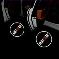 Automobilio LED Durų Šešėlio Belaidis Sveikinimo Lempos Projektorius Šviesai Mitsubishi ASX Ralliart Outlander Lancer Pajero Eclipse Galant gray