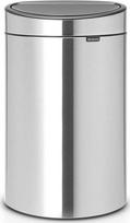 Brabantia šiukšliadėžė rūšiavimui Touch Bin New Recycle, 23+10 l, sidabrinė