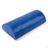 HalfRound Foam Roller Textured Half Round NonSlip for Yogis, Athletes, Stretching and Dark Blue 30-7.5cm blue