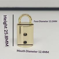 10vnt 12mm Metalinės krepšio sagtelės Rankinės dirželio Kutų dangtelio Sagtis Kabliuko jungtis Pakabos Laido Užraktas PASIDARYK pats Metalinės dalys beige