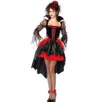 Alice hat, Halloween role queen costume, hot dancing girl costume average code black