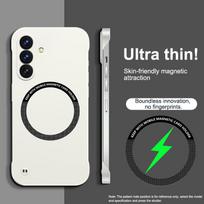 For Samsung A56 5G Case Ultra Thin Frameless Phone Case For Samsung Galaxy A56 5G For Magsafe Magnetic Wireless Charging Cover For Samsung A56 5G balta