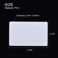 20-100Pcs Blank PVC Cards for ID Badge Printers Graphics Quality White Plastic PVC Cards CR80 10 Mil (CR8010)