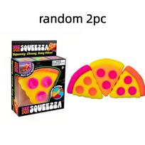 Schylling Needoh Pizza Sensory Stress Relief Cube, Fidget Cube For Anxiety Relief, Squeeze Toy For Focus, Adhd, Surprise Box, yellow