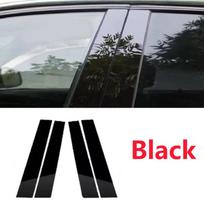 VW Volkswagen Golf 5 priedai 2003-2009 2007 4 vnt. Juodi vidurinio stulpelio langų apdailos dangteliai B C stulpelio lipdukai Priedai juoda