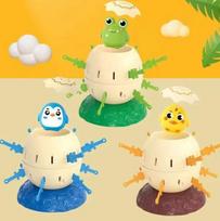 Egg Shaped Interactive Pop Up Game Toy Pirate Barrel Style Family Party Game for Kids Educational Thinking Training Toy 1pc random yellow