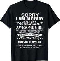Atsiprašau, mane jau užėmė nerealiai šauni mergina T-shirt XXL gray