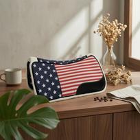 Western Saddle Pad Shock Absorbing Western Sweat Pad Saddle Blanket Thick Padded Riding Gear Comfortable white