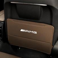 Odinė automobilio sėdynės nugarėlės apsauga nuo spyrių, kilimėlis, dangtelis, skirtas Mercedes Benz AMG W204 W205 EQE W211 W203 W212 S G E GLE GLS CLA GLC NE1 ruda