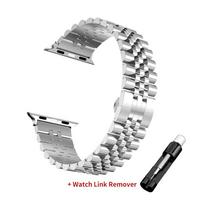 Metalinė plieninė apyrankė Apple Watch Ultra 49mm 46mm 44mm 38mm 45mm Pakeičiama apyrankė iWatch Series 10 9 8 7 6 SE 5 4 3 Juosta 38 40 41mm sidabras