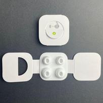 Suderinami silikoniniai ausų antgaliai Apple AirPods/AirPods Pro ausinėms (1-oji/2-oji karta) With Cardboard Packaging gray