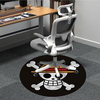 1pc One Piece Skull Office Round Area Rug, Indoor Mat Suitable For Office, Under Office Chairs Bedroom Living Room Home Decor  a0908127 80cm by 80cm
