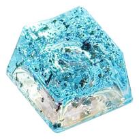 Precise Resin Keycap For MX Mechanical Keyboards, Scratch Resistant And Fingerprints Proof, For Gamers And Typists mėlyna