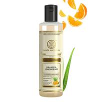 Khadi Natural Orange & Lemongrass Herbal Hair Conditioner 210 ml Frizz Control Smooth & Shine For All Hair Types beige