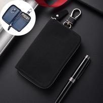 New Leather Keychain Men Women Key Holder Organizer Pouch Large Capacity Car Key Wallet Housekeeper Key Case Mini Card Bag