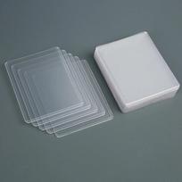100Pcs Transparent Korean Kpop Card Sleeve with Protective Film Clear Card Holder Idol Photo Game Card Holders Cover