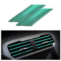 10 Pcs Car Air Vent Grille decoration Trim Sticker U Style Air Conditioner Outlet Decoration Strip Car Decoration sidabras