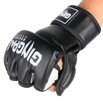 PU Leather Children MMA Training Custom logo Kids Boxing Gloves S juoda