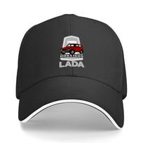 Lada Niva  Logo (red On Black) Baseball Cap Sports Cap Rave Unique Hats Kids Hat For Women  Unisexs black