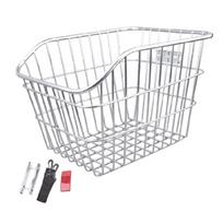 Bicycles Rear Cargo Basket Large Capacity Mountain Bike Rear Basket Rear Luggage Bike Rack Cycling Accessories white