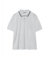 THEKNITCOMPANY Supima Coolmax Pique Collar T-Shirt [White] (Type A) Navy/M white