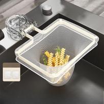 Sink Filter Mesh Frame, Kitchen Suction Cup, Drainage Mesh Frame, Multi-functional Dry-wet Separation, Kitchen Waste Anti-clogging Drainage Basket Frame+net bag(100pcs) pilka