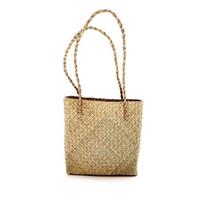 Prancūziško pastoracinio stiliaus pintas rankinis krepšys per petį - Vasarinis megztas krepšys išpardavimas 28L x 8W x 23H cm beige