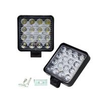APSMOTIV Traktoriaus LED Darbinis Žibintas, Taškinis ir Potvynio Šviesos Išjungtas APSMOTIV 16 LED Darbinis Žibintų Juosta, Ford, Sunkvežimiams, Valtims Taškinis, Traktoriui | 12V-24V Aliuminio gryna