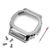 V4.0 nerūdijančio plieno laikrodžio apyrankė, skirta casio g-shock DW-5600 DW5600 GW-B5600 DW-5030GB-5600 GWX-5600 laikrodžio apyrankės korpuso plieninis rėmelis 5600 series white