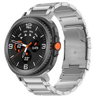 No Gaps Strap for Samsung Galaxy Watch Ultra2 Titanium Band Men Luxury Business Bracelet for Samsung Galaxy Ultra 47mm Wristband Galaxy Watch Ultra 2 sidabras