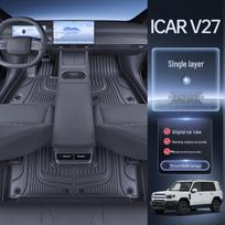 Chery iCar V27 Full Coverage TPE Floor Mats - Interior Car Decor & Accessories gray