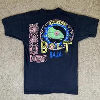 Vintage Lighting Bolt Baja T-shirt 90s Chameleon Surf Tee Made In USA Size M L white